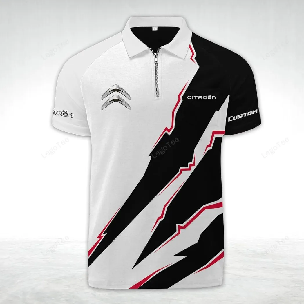 citroen poloshirt mit reiverschluss geschenk fr citroen fan car128021025022 6fzk9