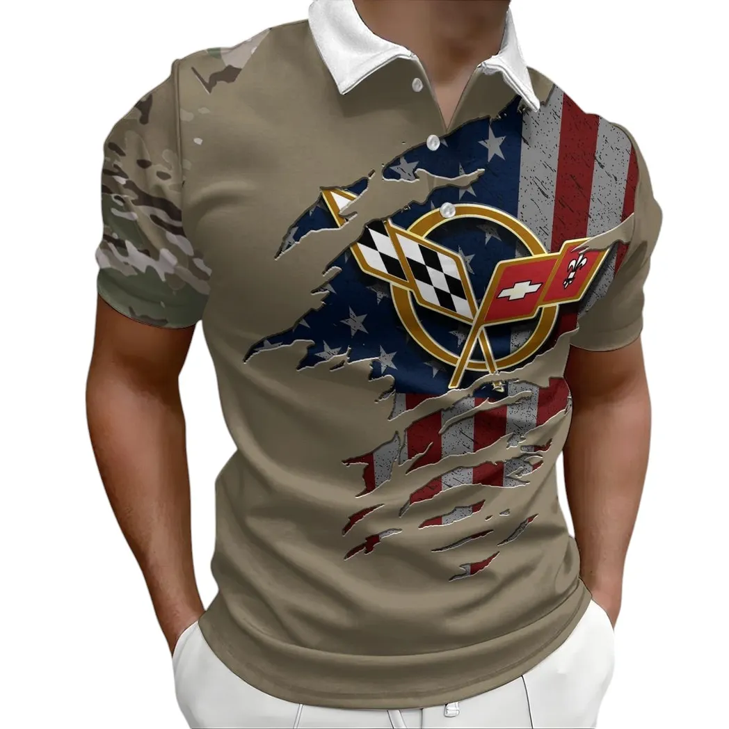 Corvette C5 Poloshirt, Geschenk für Corvette C5 Fan CAR340213022-2
