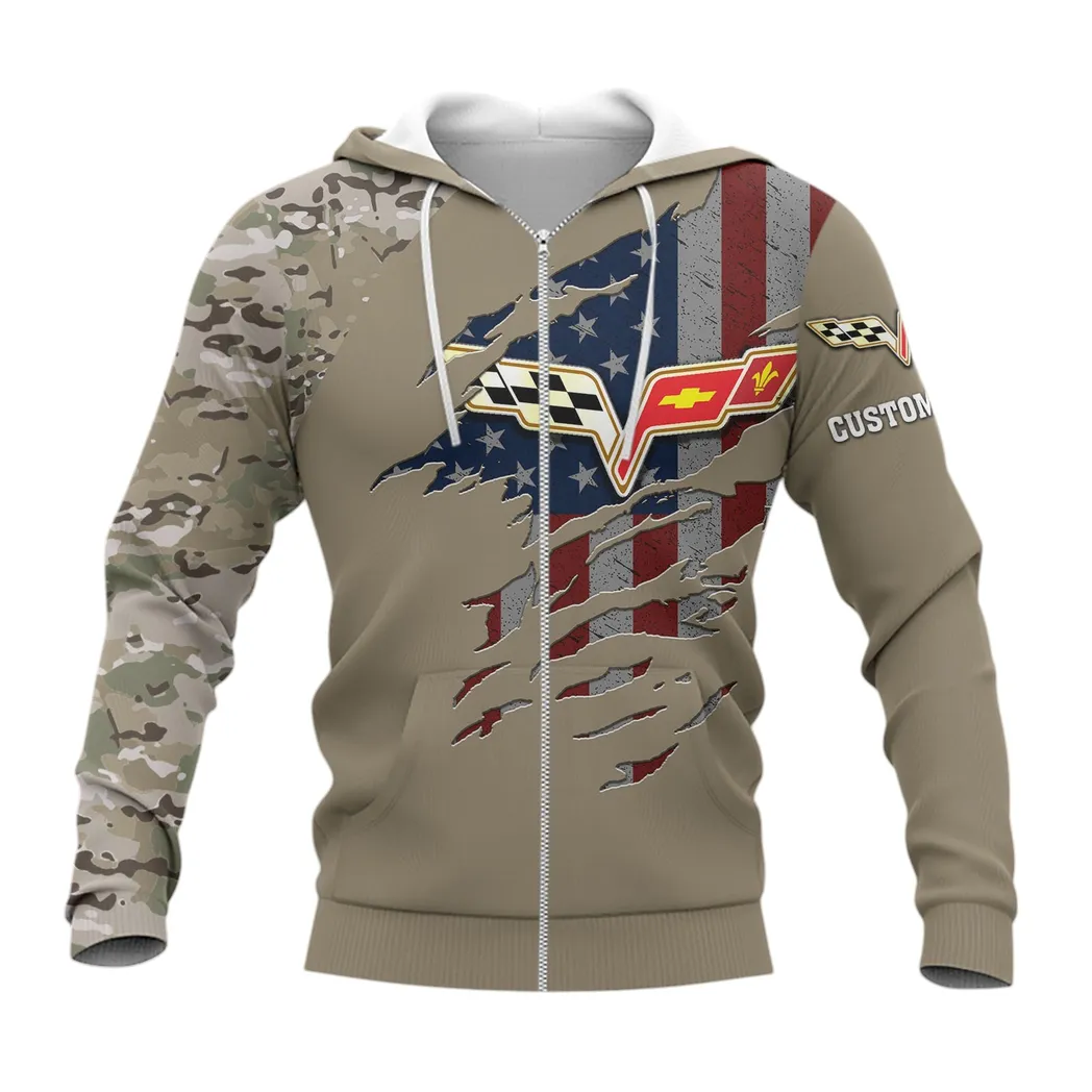 corvette c6 hoodie mit reiverschluss allover druck hoodie corvette c6 fan car46021725019 3