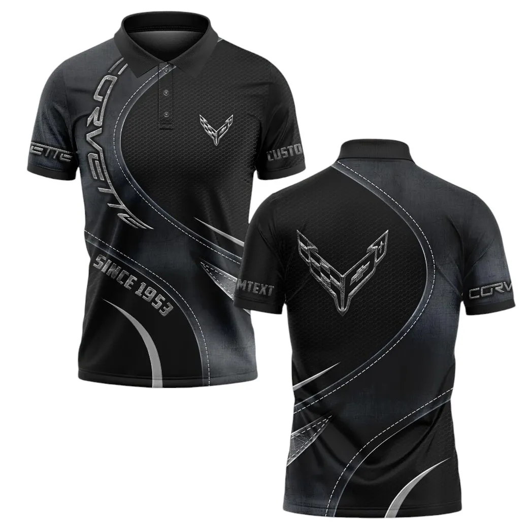 Corvette Poloshirt, Geschenk für Corvette Fan CAR17102252500