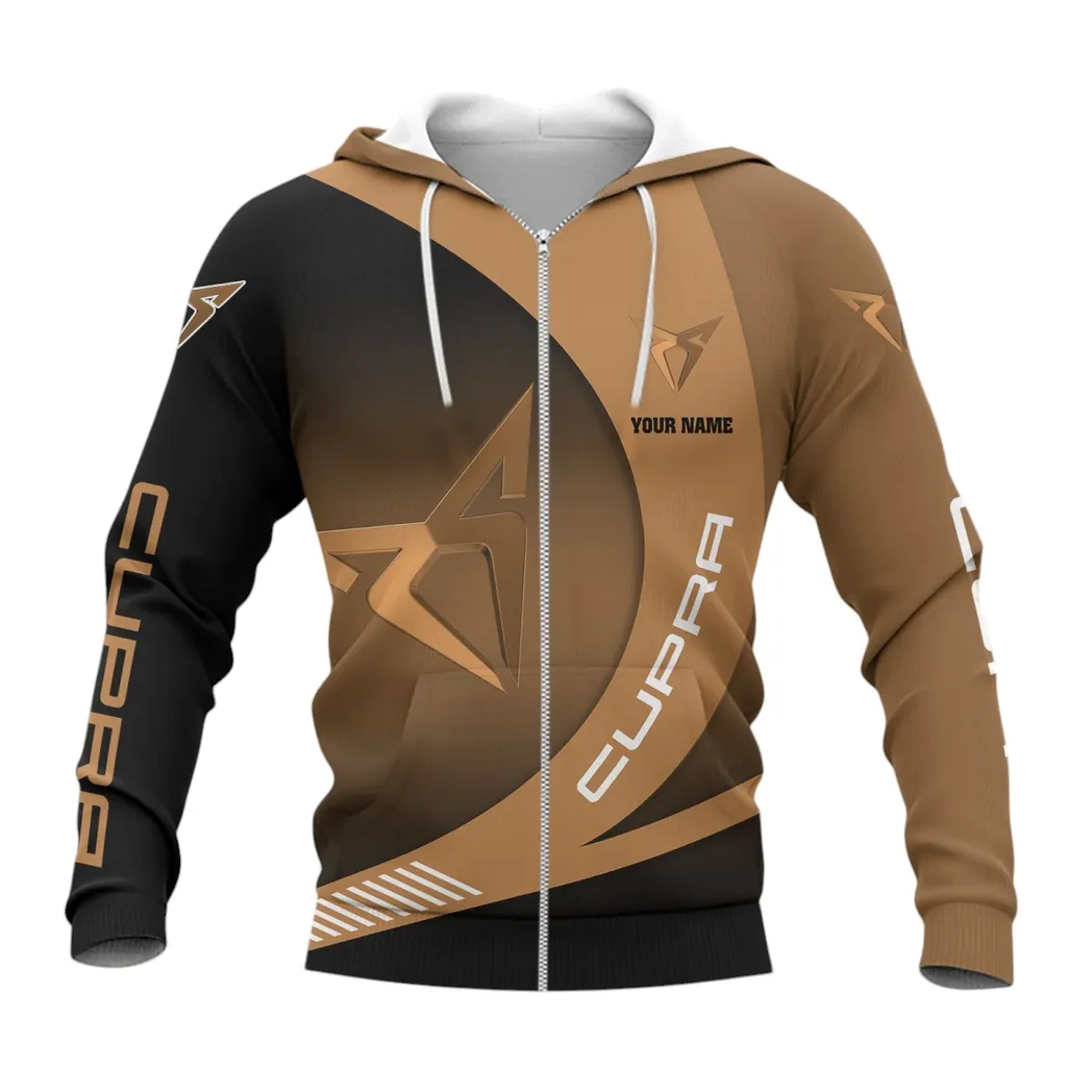 Cupra Hoodie mit reißverschluss, Allover-Druck Hoodie Cupra Fan CAR7402222517