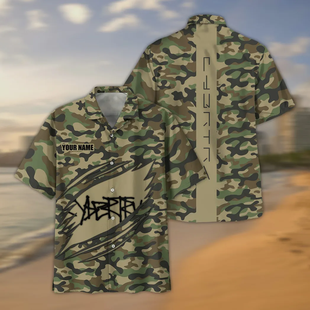 cybertruck hawaiihemd im camouflage stil oversized car210040825743 0d4yy