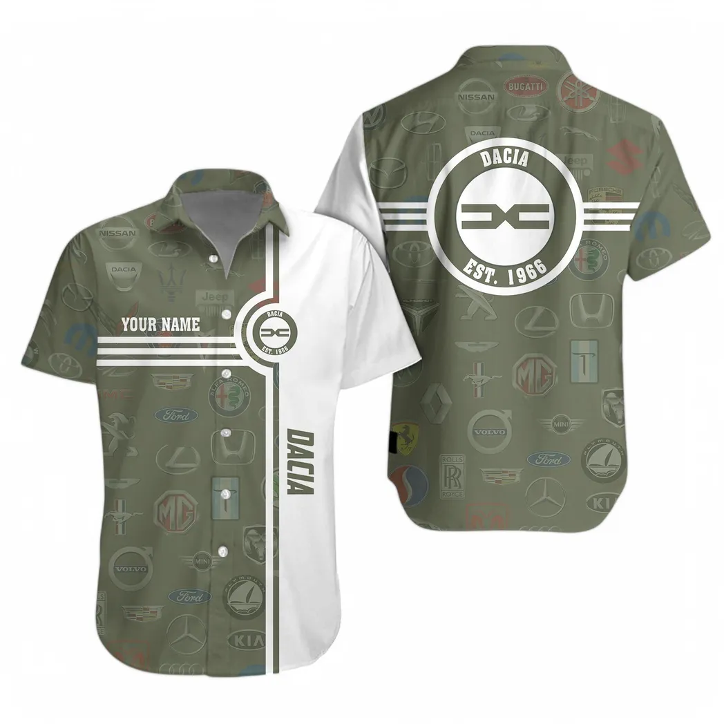 dacia hawaiihemd fr mnner all logo geschenk fr dacia fan car174022525021