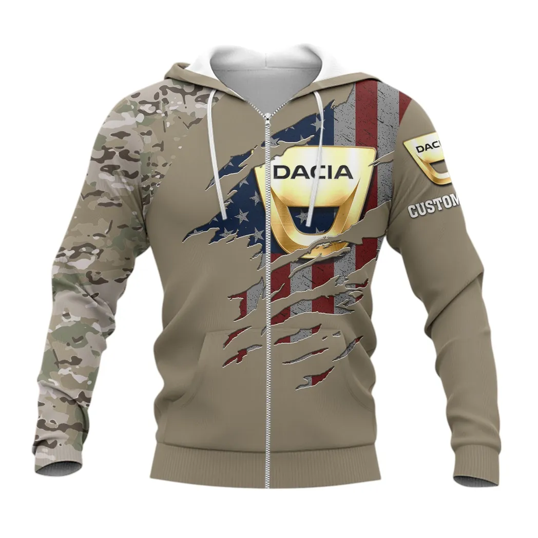 Dacia Hoodie mit reißverschluss, Allover-Druck Hoodie Dacia Fan CAR46021725021-3
