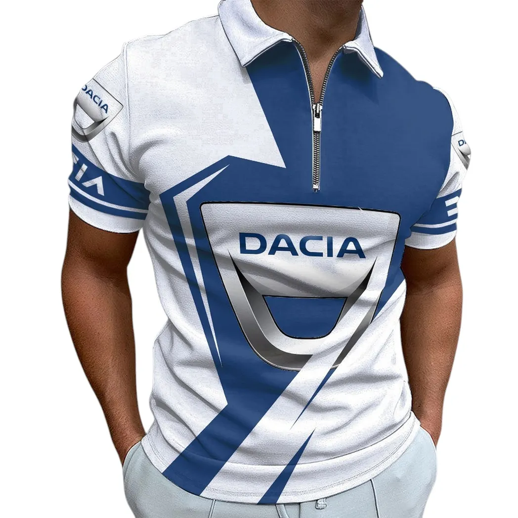 Dacia Poloshirt mit Reißverschluss, Geschenk für Dacia Fan CAR3202122568