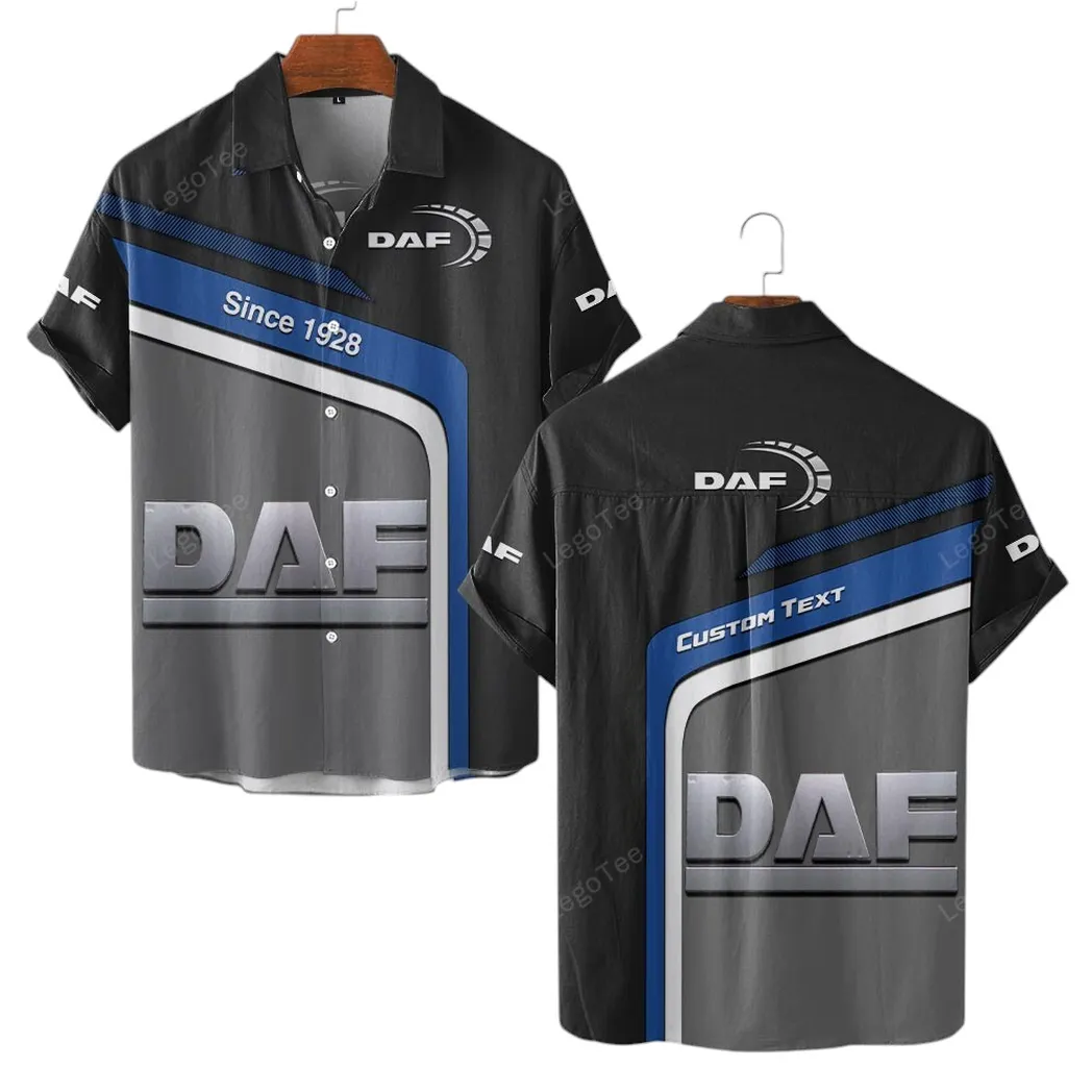 DAF Truck Hawaiihemd für Männer, Hawaiian Shirt für DAF Truck Fan CAR11103032518