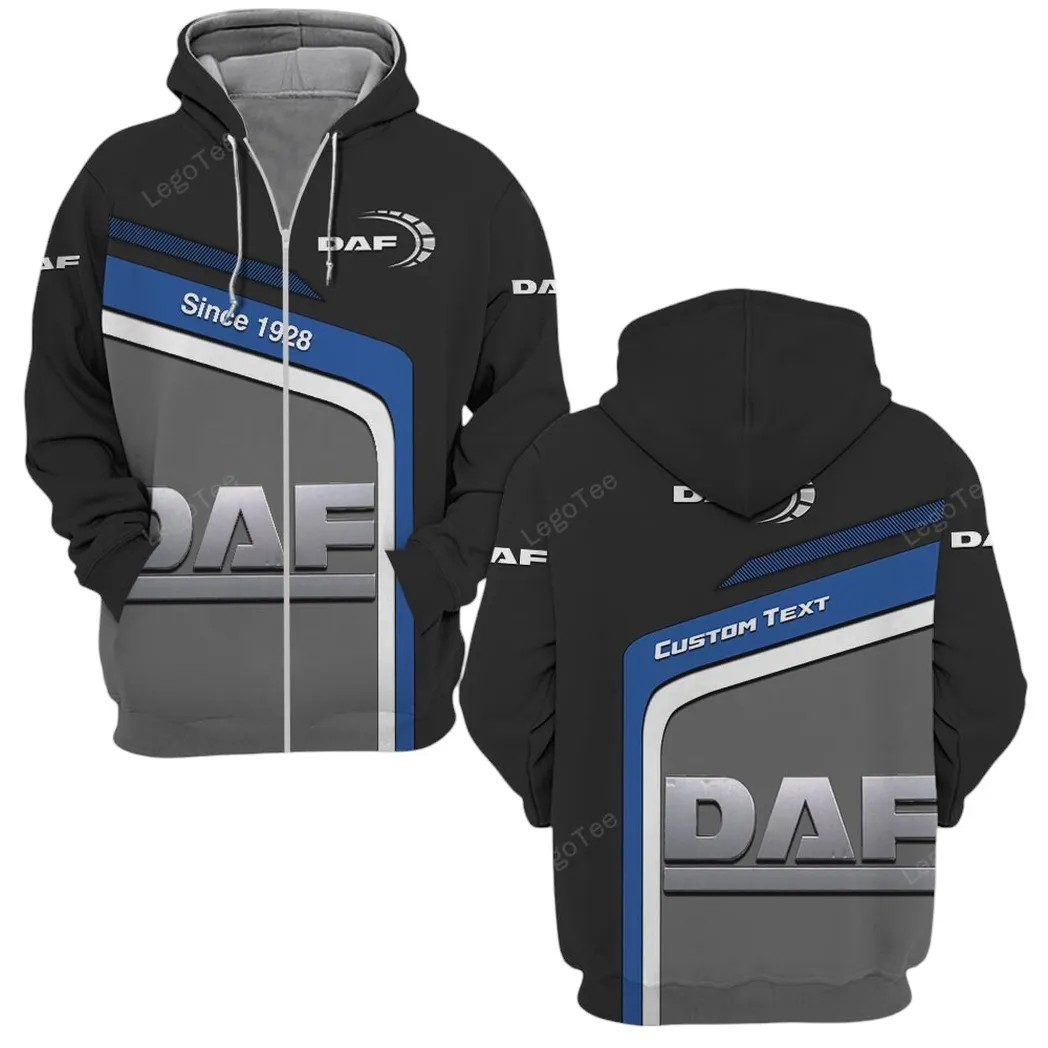 daf truck hoodie mit reiverschluss allover druck hoodie daf truck fan car11103032518