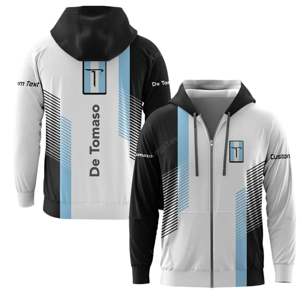 De Tomaso Hoodie mit reißverschluss, Allover-Druck Hoodie De Tomaso Fan CAR10703122520