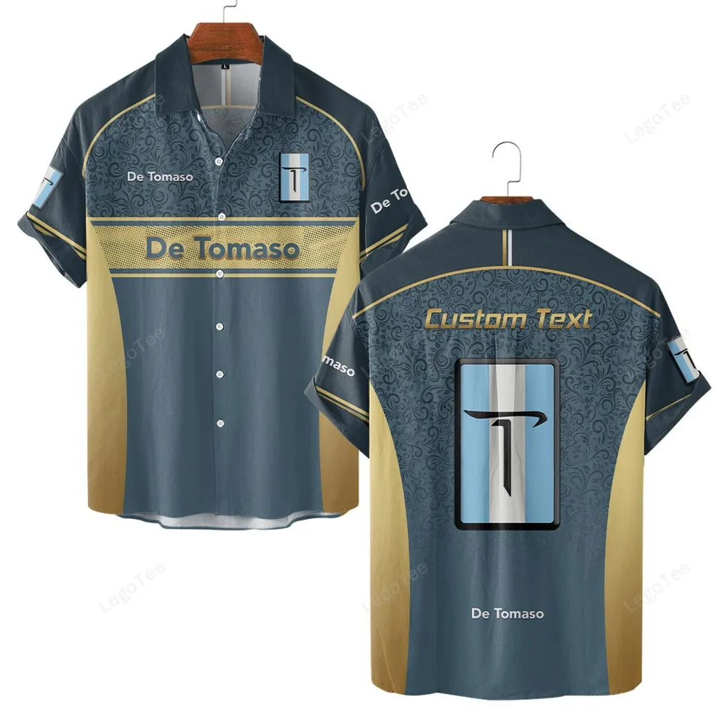 De Tomaso Personalisierte Hawaiihemd für Männer, Hawaiian Shirt für De Tomaso Fan CAR137021325939-3