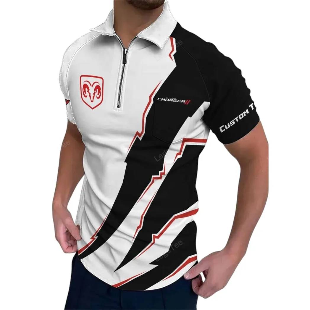 dodge charger poloshirt mit reiverschluss geschenk fr dodge charger fan car128021025035 dnmab