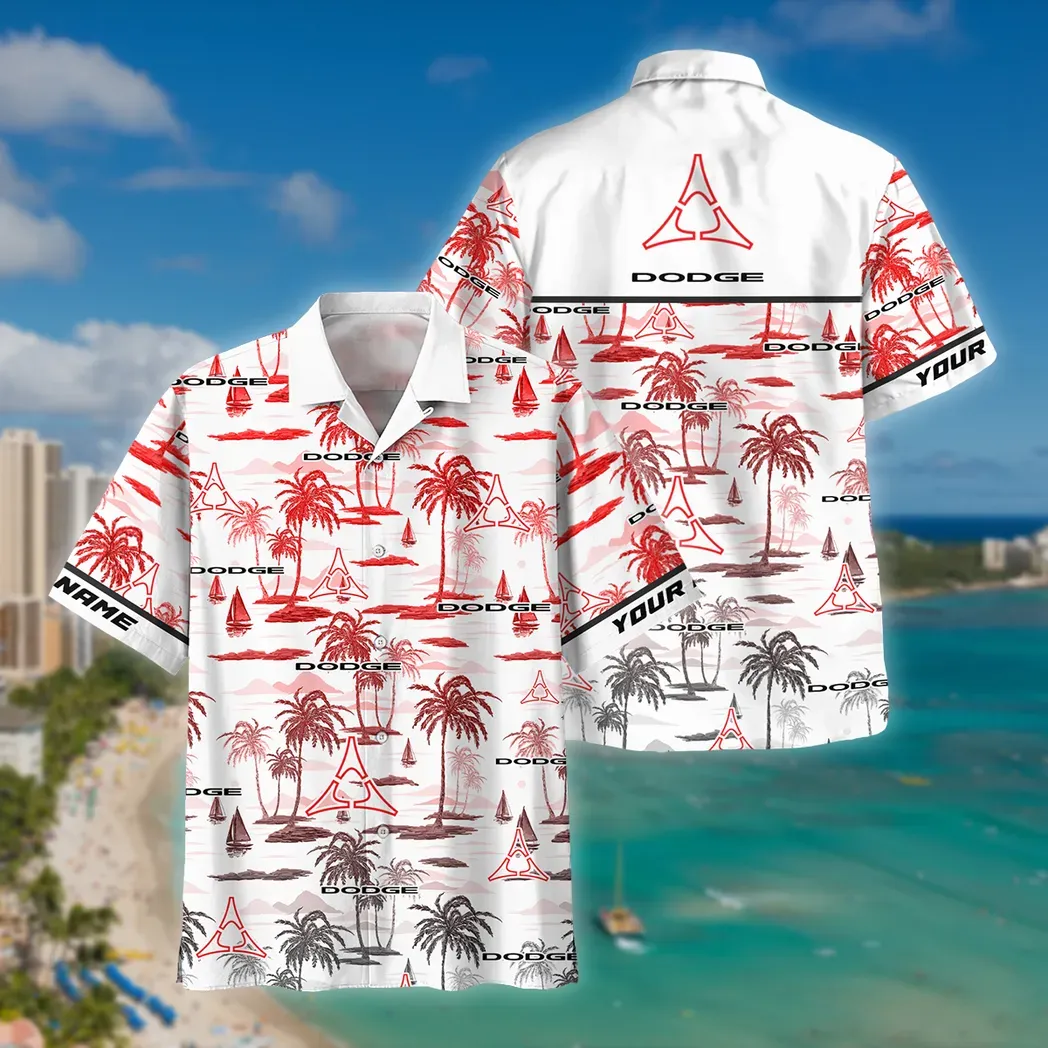 Dodge Custom Hawaiihemd für Männer, Hawaiian Shirt für Dodge Fan CAR205031225678
