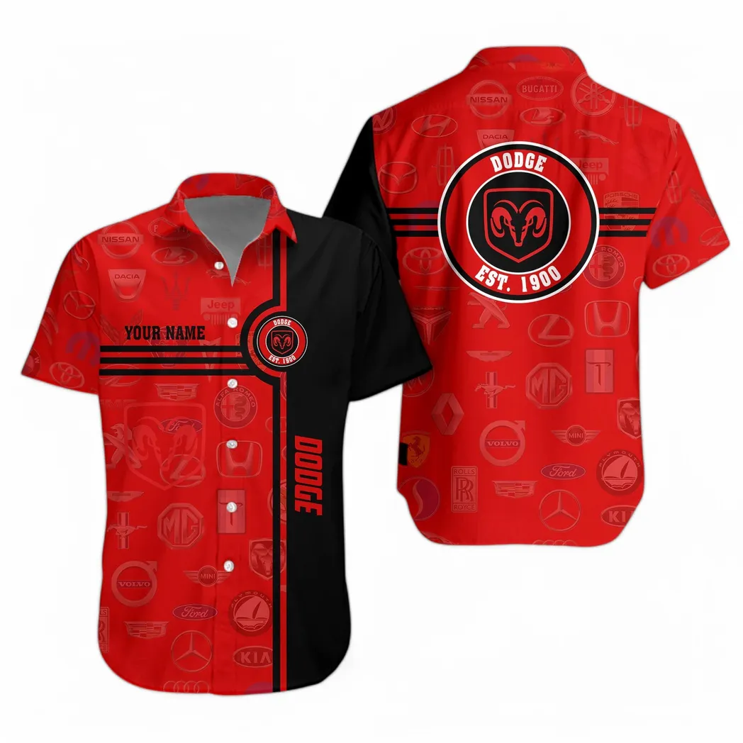 dodge hawaiihemd fr mnner all logo geschenk fr dodge fan car174022525049 6swaj