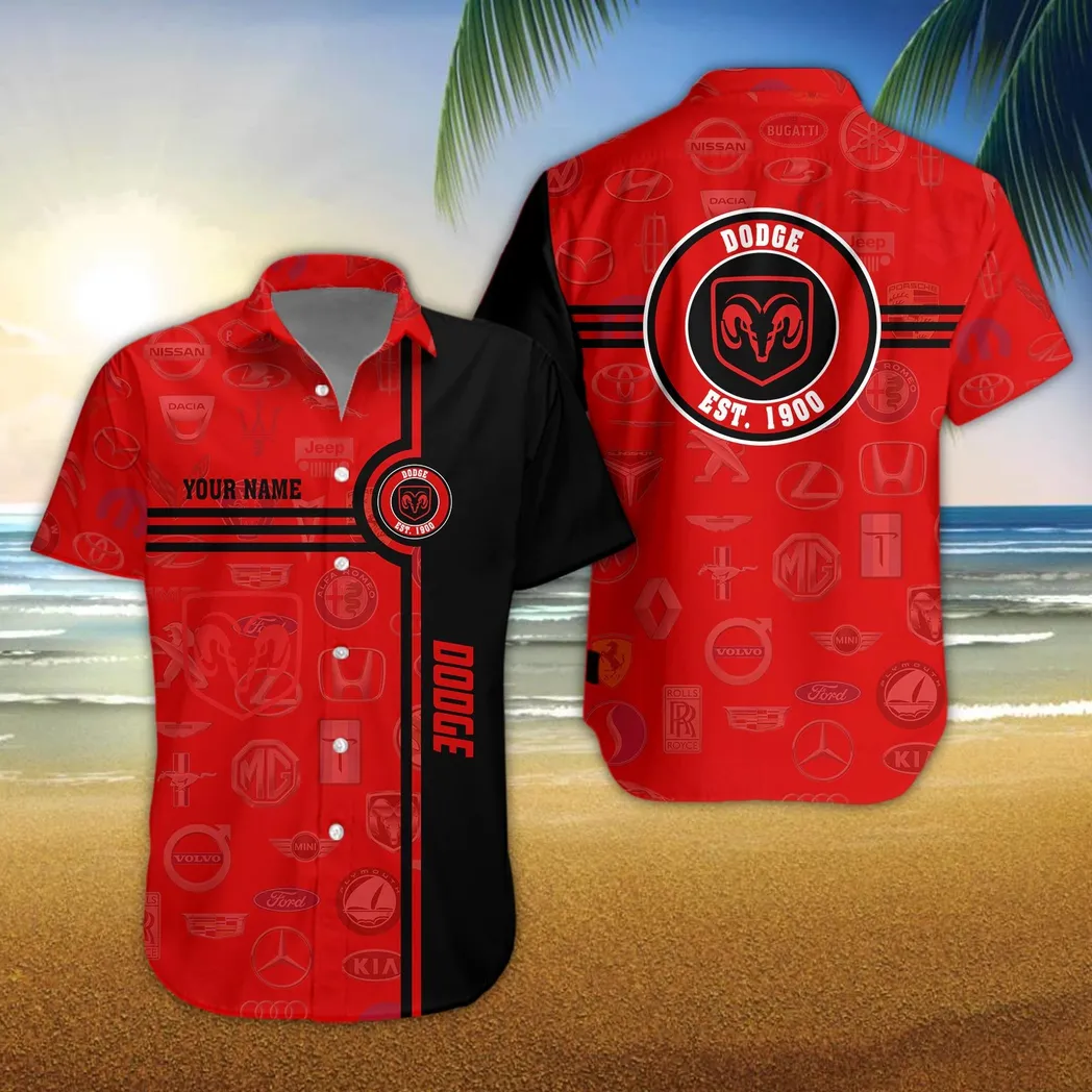 dodge hawaiihemd fr mnner all logo geschenk fr dodge fan car174022525049 amrkc