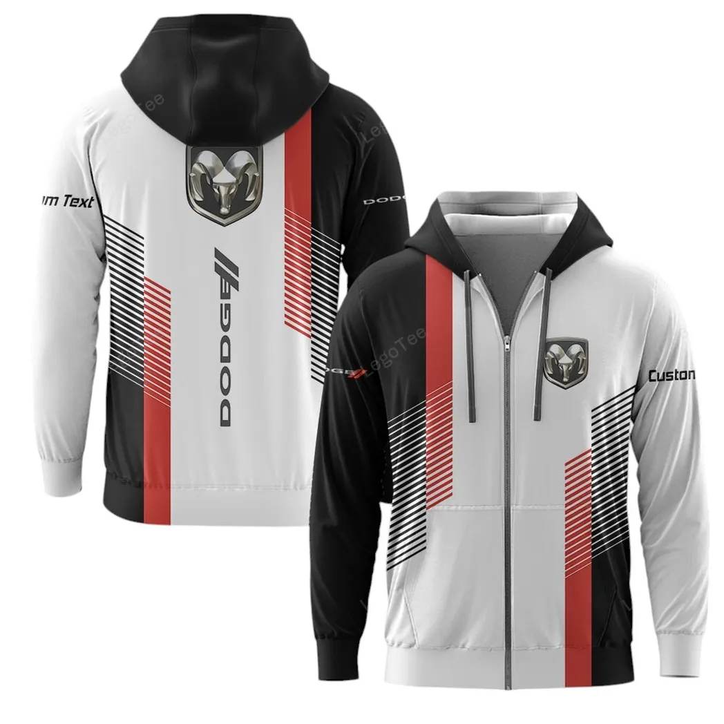 Dodge Hoodie mit reißverschluss, Allover-Druck Hoodie Dodge Fan CAR10703122521