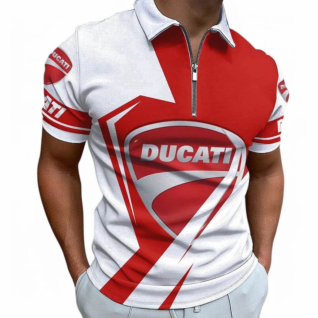 ducati poloshirt mit reiverschluss fr mnner geschenk fr ducati fan car68022125954 d4qsh