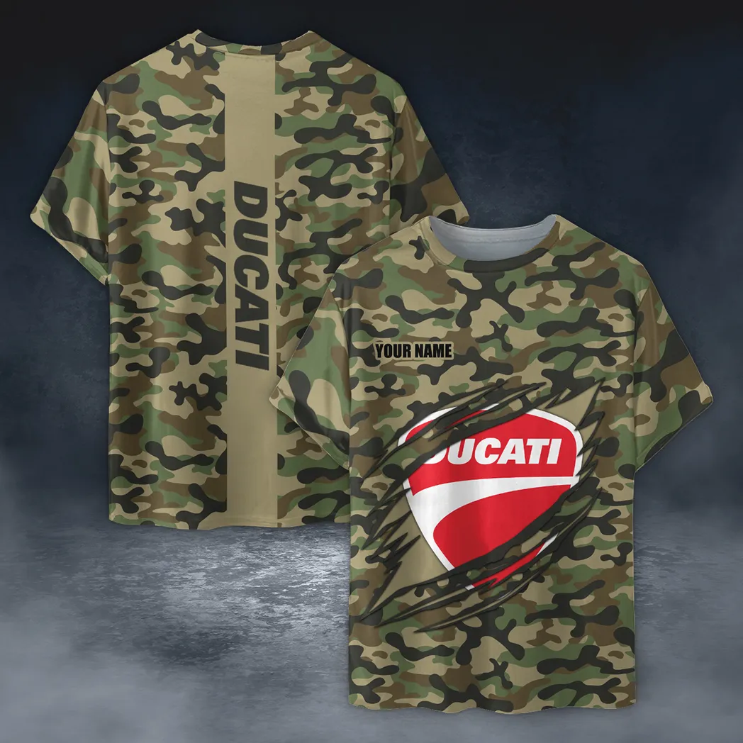 Ducati T-Shirt im Camouflage-Stil, Oversized Hemd CAR210040825700