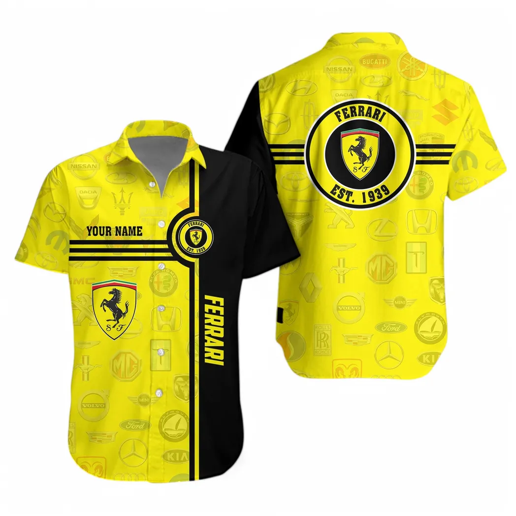 ferrari hawaiihemd fr mnner all logo geschenk fr ferrari fan car174022525008 ee0pw