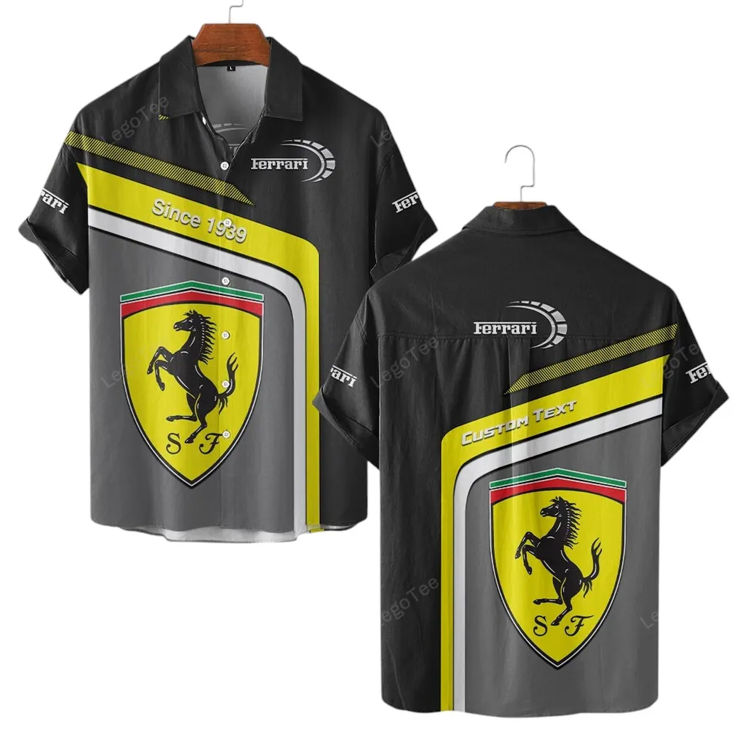 Ferrari Hawaiihemd für Männer, Hawaiian Shirt für Ferrari Fan CAR11103032522