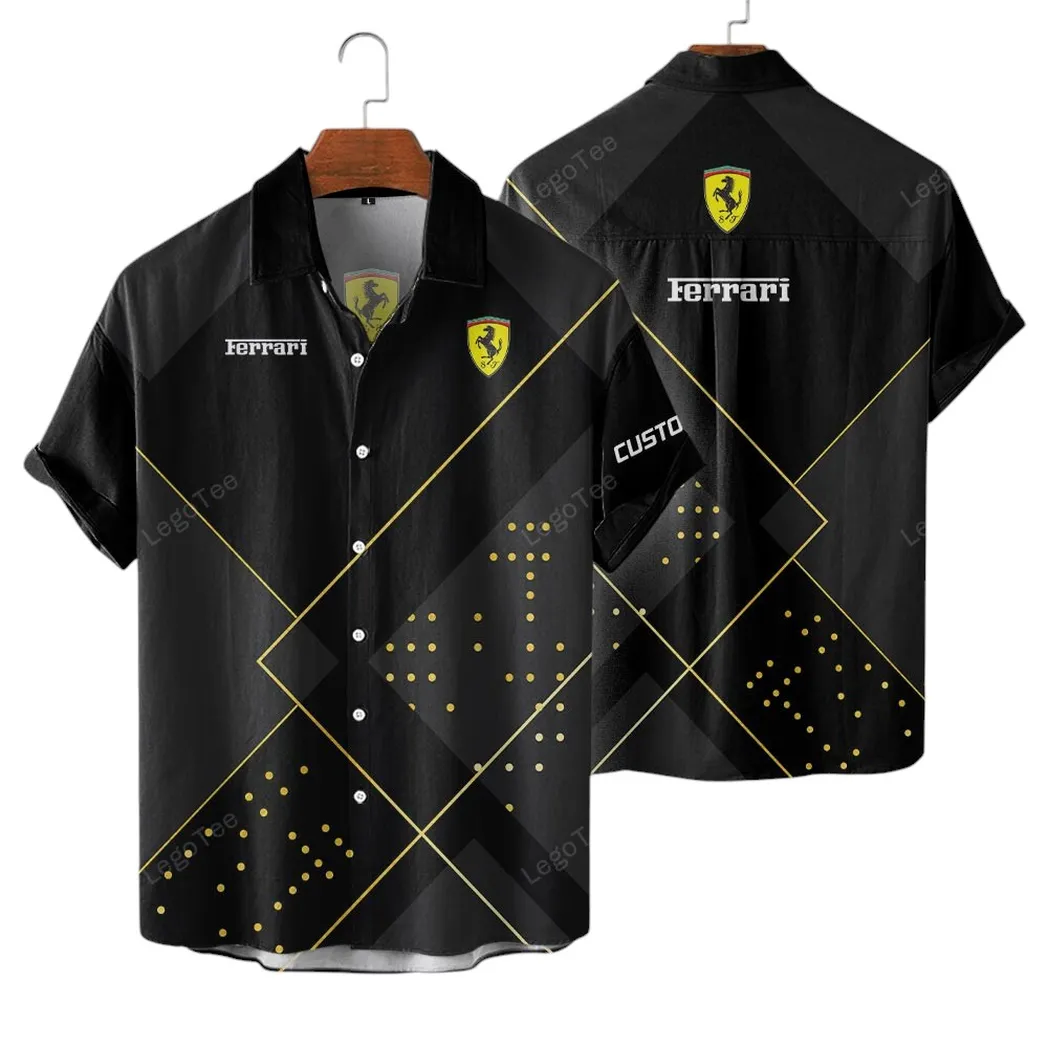 Ferrari Hawaiihemd für Männer, Hawaiian Shirt für Ferrari Fan CAR11403032522