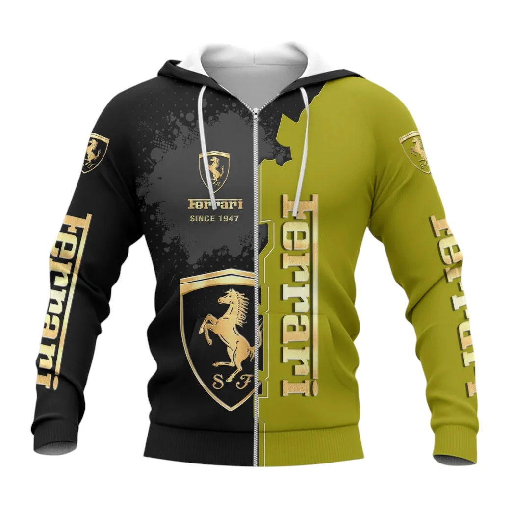 ferrari hoodie mit reiverschluss allover druck hoodie ferrari fan car44021725023 3 ttpee