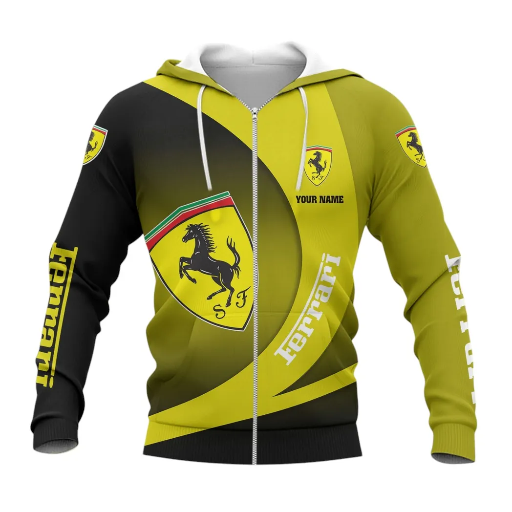 ferrari hoodie mit reiverschluss allover druck hoodie ferrari fan car7402222519 1t35m