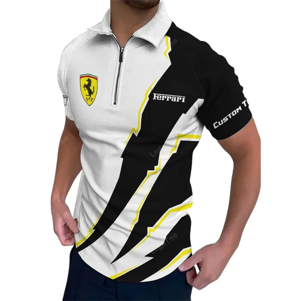 ferrari poloshirt mit reiverschluss geschenk fr ferrari fan car128021025009 vqsnr