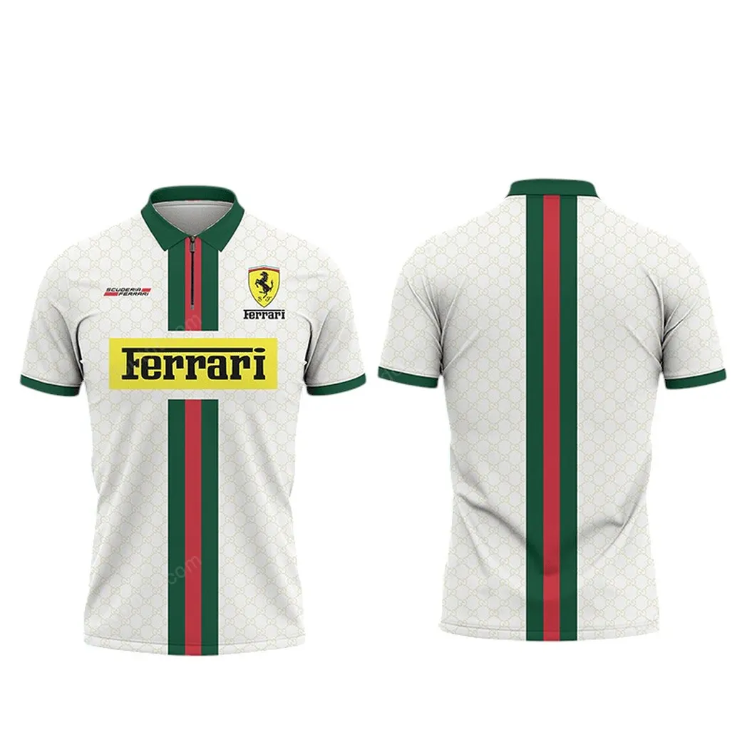 ferrari poloshirt mit reiverschluss geschenk fr ferrari fan car93031025345
