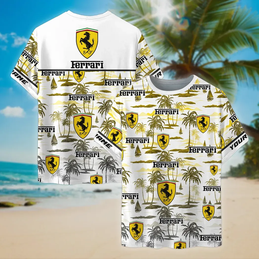 ferrari t shirt fr mnner personalisierter hemd geschenk fr ferrari fan car205031225681 too0m