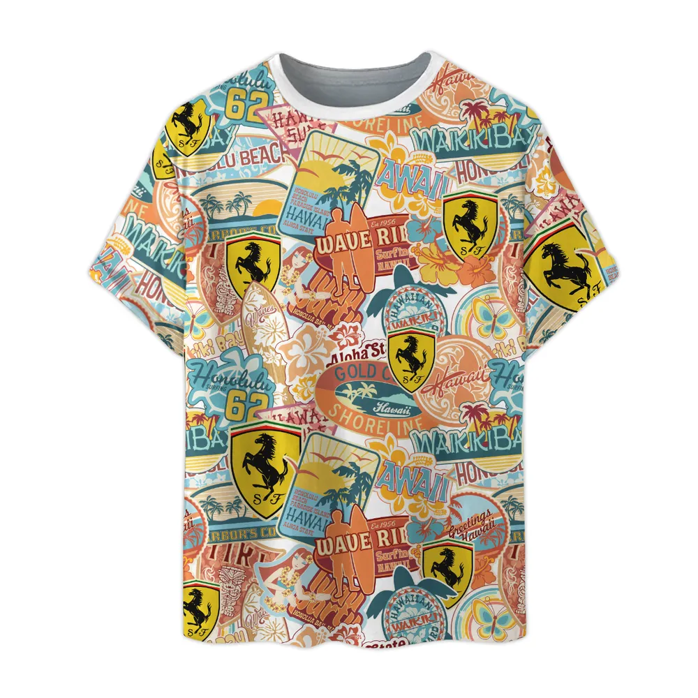 Ferrari Vintage-T-Shirts für Männer, Geschenk für Ferrari Fan CAR202031225348