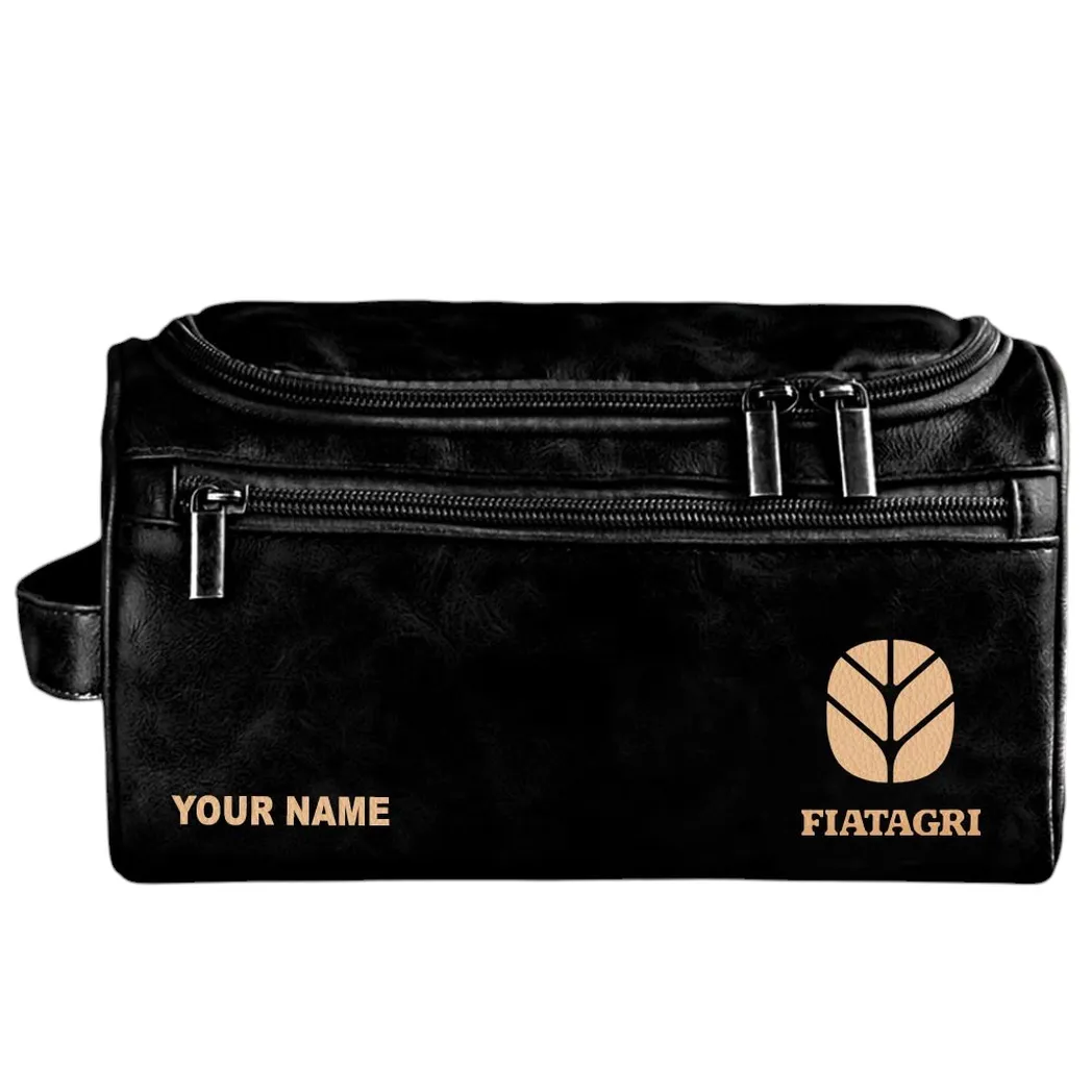 Fiatagri Ledertasche, Personalisierte Kulturtasche - Schwarz CAR44205072513