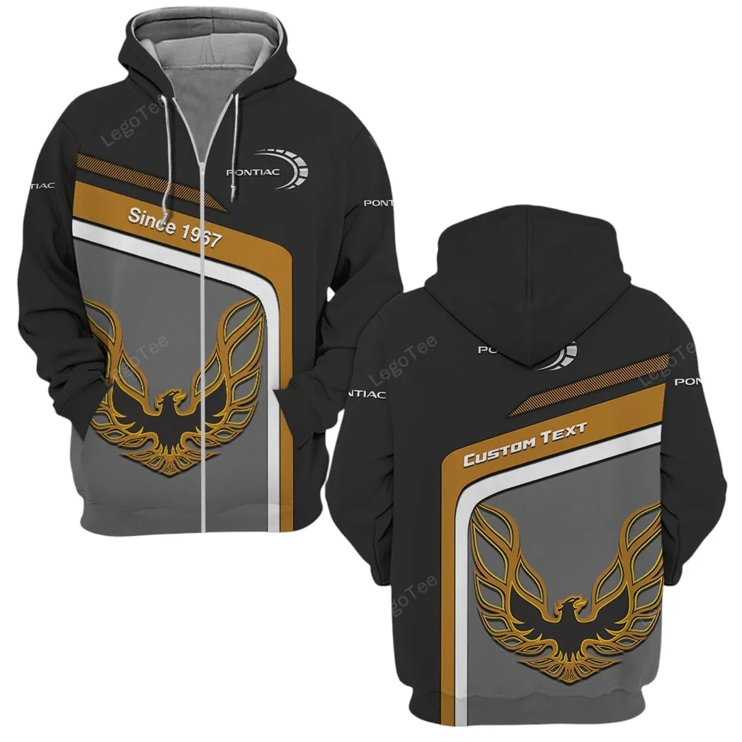 Firebird Pontiac Hoodie mit reißverschluss, Allover-Druck Hoodie Firebird Pontiac Fan CAR11103032523