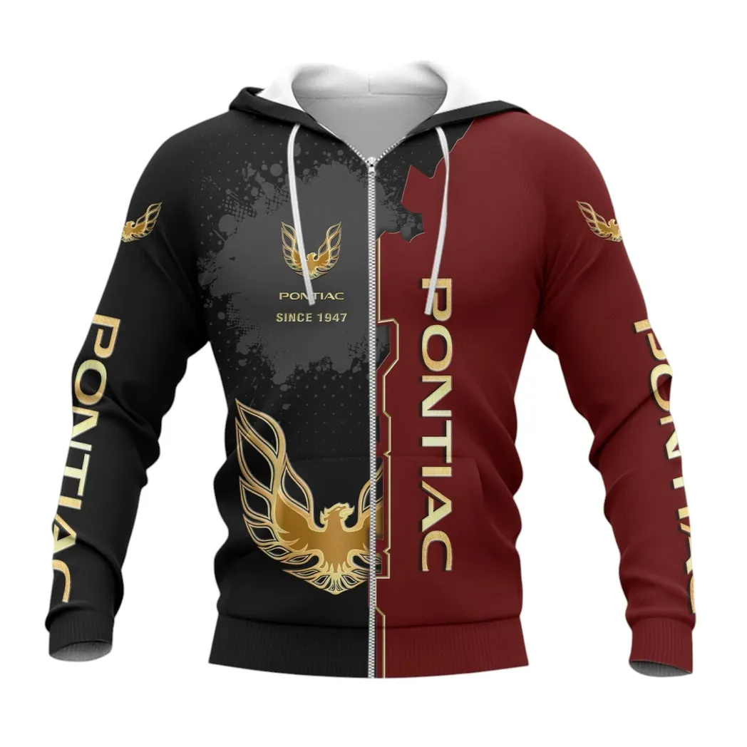 Firebird Pontiac Hoodie mit reißverschluss, Allover-Druck Hoodie Firebird Pontiac Fan CAR44021725025-3