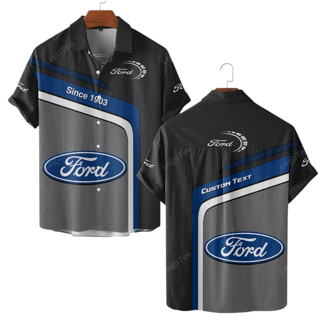 Ford Hawaiihemd für Männer, Hawaiian Shirt für Ford Fan CAR11103032524