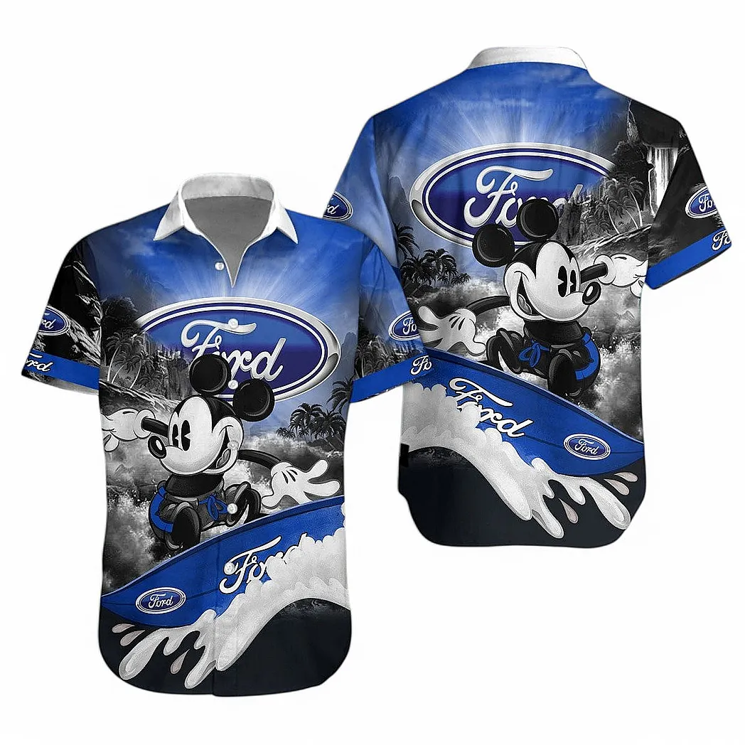 Ford Hawaiihemd für Männer, Hawaiian Shirt für Ford Fan CAR151022025237 ford hawaiihemd fr mnner hawaiian shirt fr ford fan car151022025237