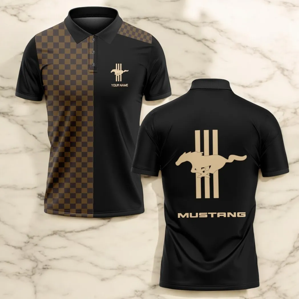 ford mustang polo shirt lv style gift for ford mustang lovers car176022525889 vwj1m