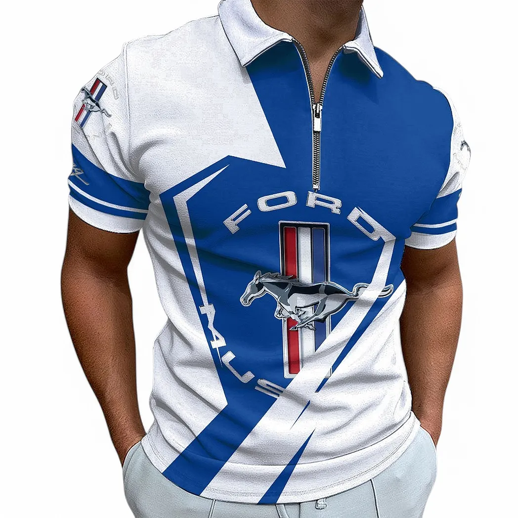 ford mustang poloshirt mit reiverschluss fr mnner geschenk fr ford mustang fan car68022125911 5qegg