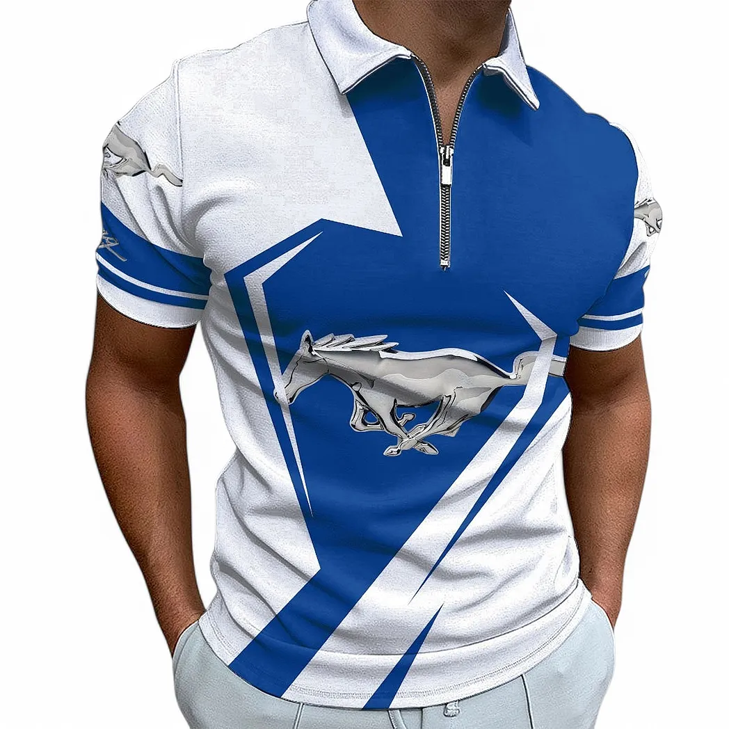 ford mustang poloshirt mit reiverschluss fr mnner geschenk fr ford mustang fan car68022125915 v6dai