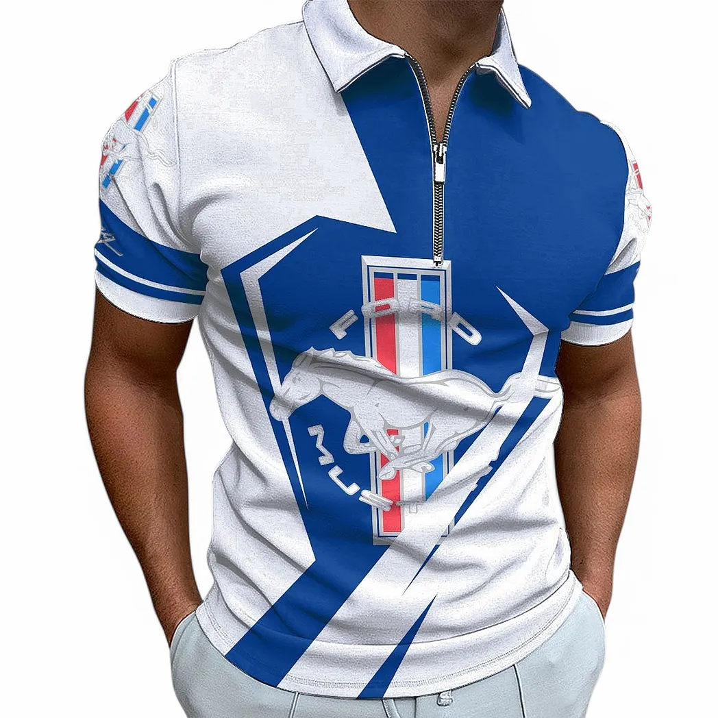 ford mustang poloshirt mit reiverschluss fr mnner geschenk fr ford mustang fan car68022125924 iq9fg