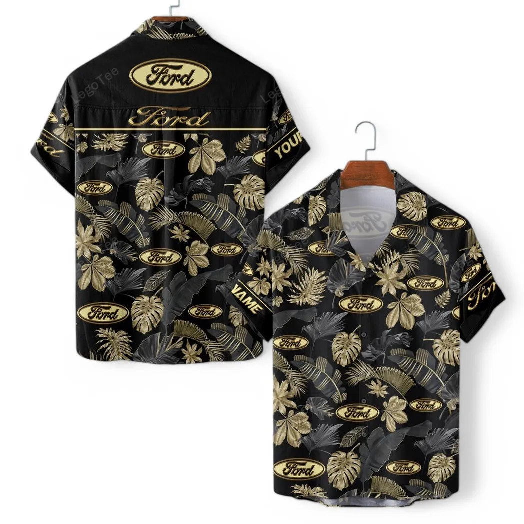 Ford Personalisierte Hawaiihemd für Männer, Hawaiian Shirt für Ford Fan CAR139021125125-2