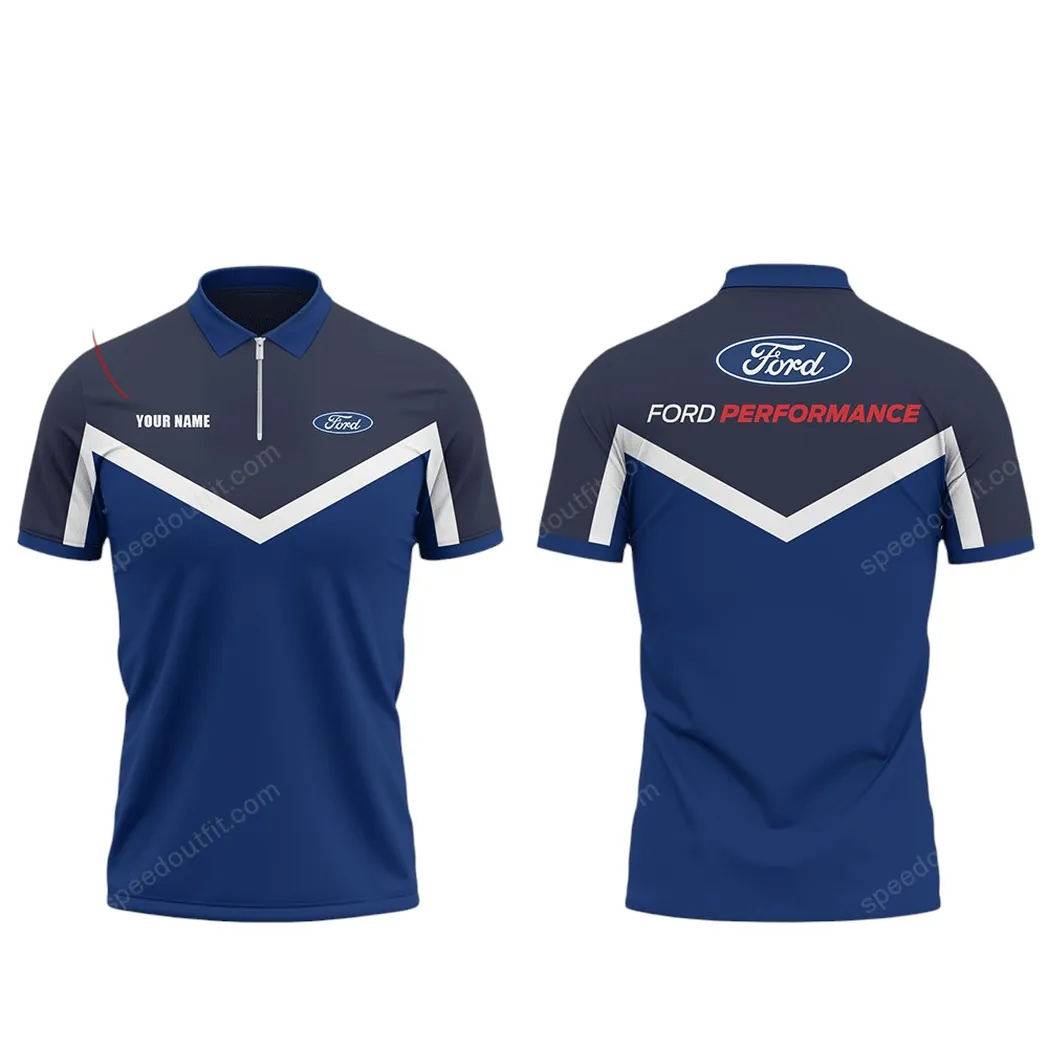 ford poloshirt mit reiverschluss geschenk fr ford fan car93031025247 a2uec