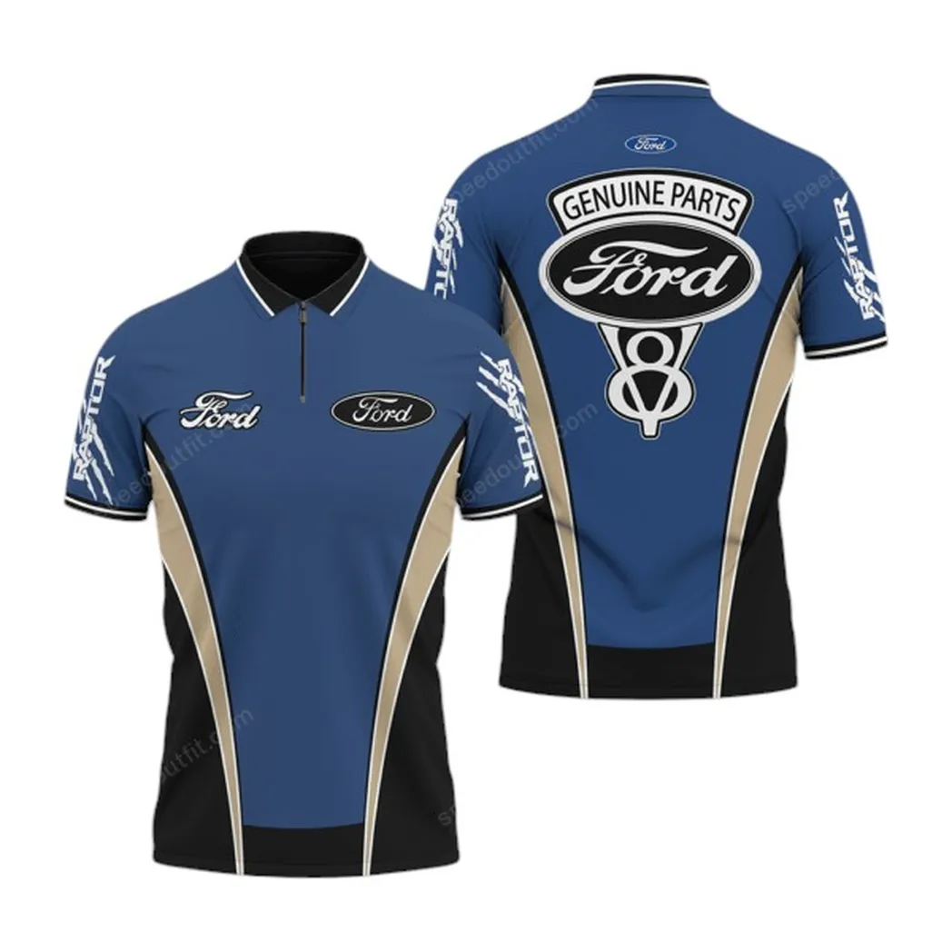 ford poloshirt mit reiverschluss geschenk fr ford fan car93031025344 k2alz