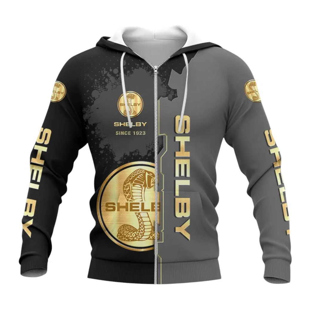Ford Shelby Hoodie mit reißverschluss, Allover-Druck Hoodie Ford Shelby Fan CAR44021725029-3