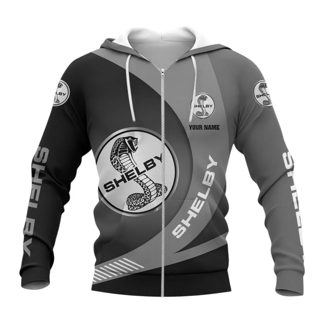 Ford Shelby Hoodie mit reißverschluss, Allover-Druck Hoodie Ford Shelby Fan CAR7402222522
