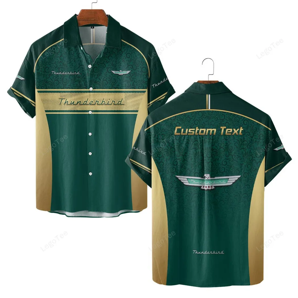 ford thunderbird personalisierte hawaiihemd fr mnner hawaiian shirt fr ford thunderbird fan car137021325920 3