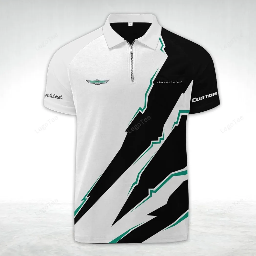ford thunderbird poloshirt mit reiverschluss geschenk fr ford thunderbird fan car128021025067 wgvp3