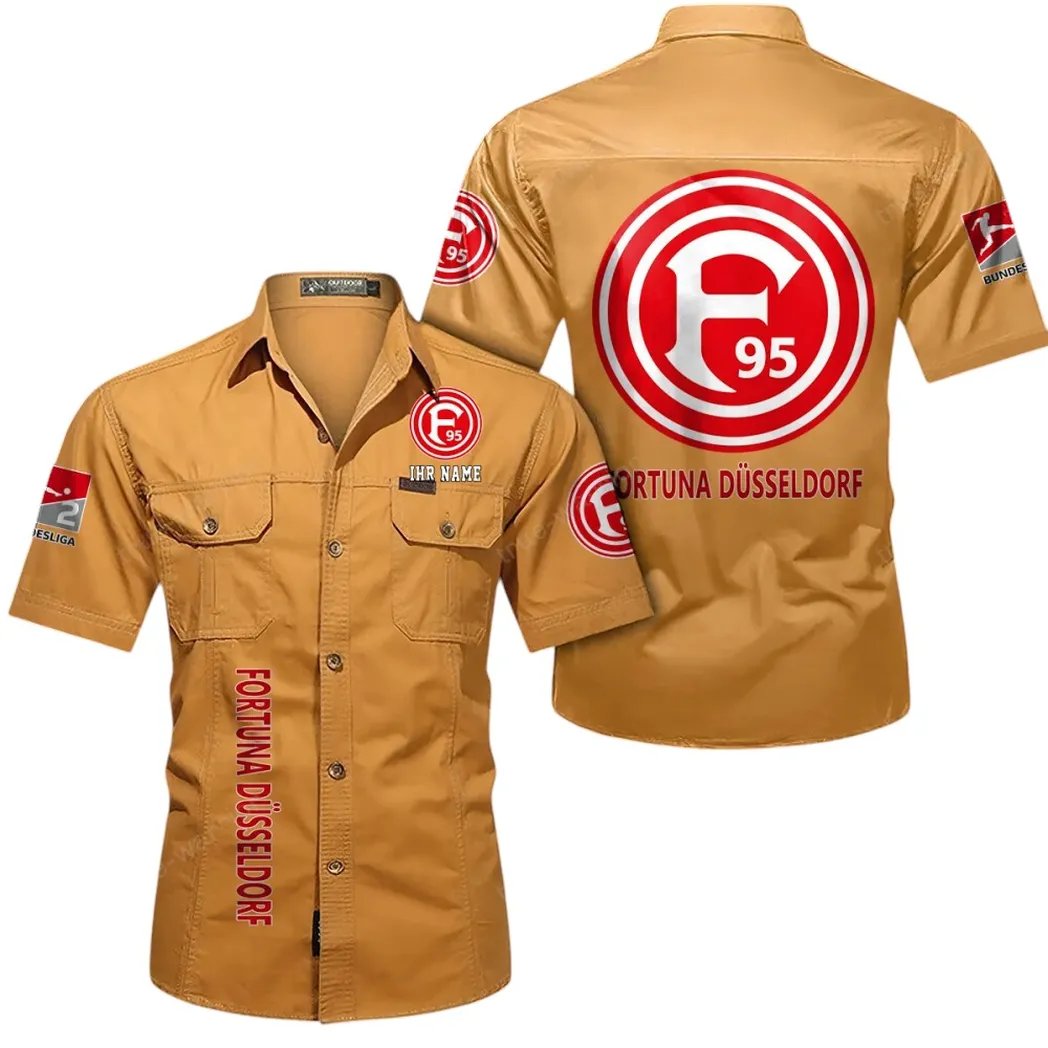 fortuna dusseldorf hemd mit kurzen rmeln all over print kurzarmhemd bde11052625242 gelb orange