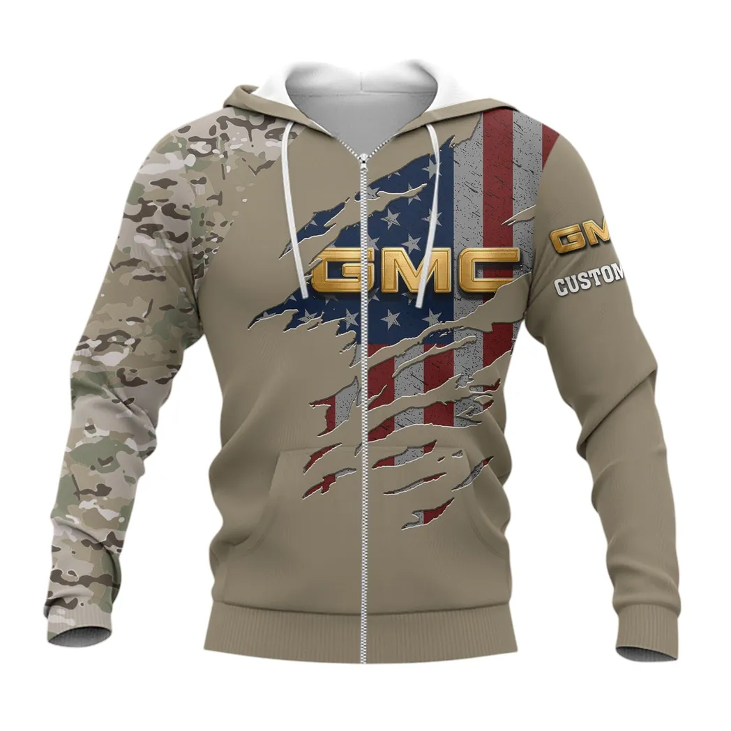 GMC Car Hoodie mit reißverschluss, Allover-Druck Hoodie GMC CAR Fan CAR46021725035-3