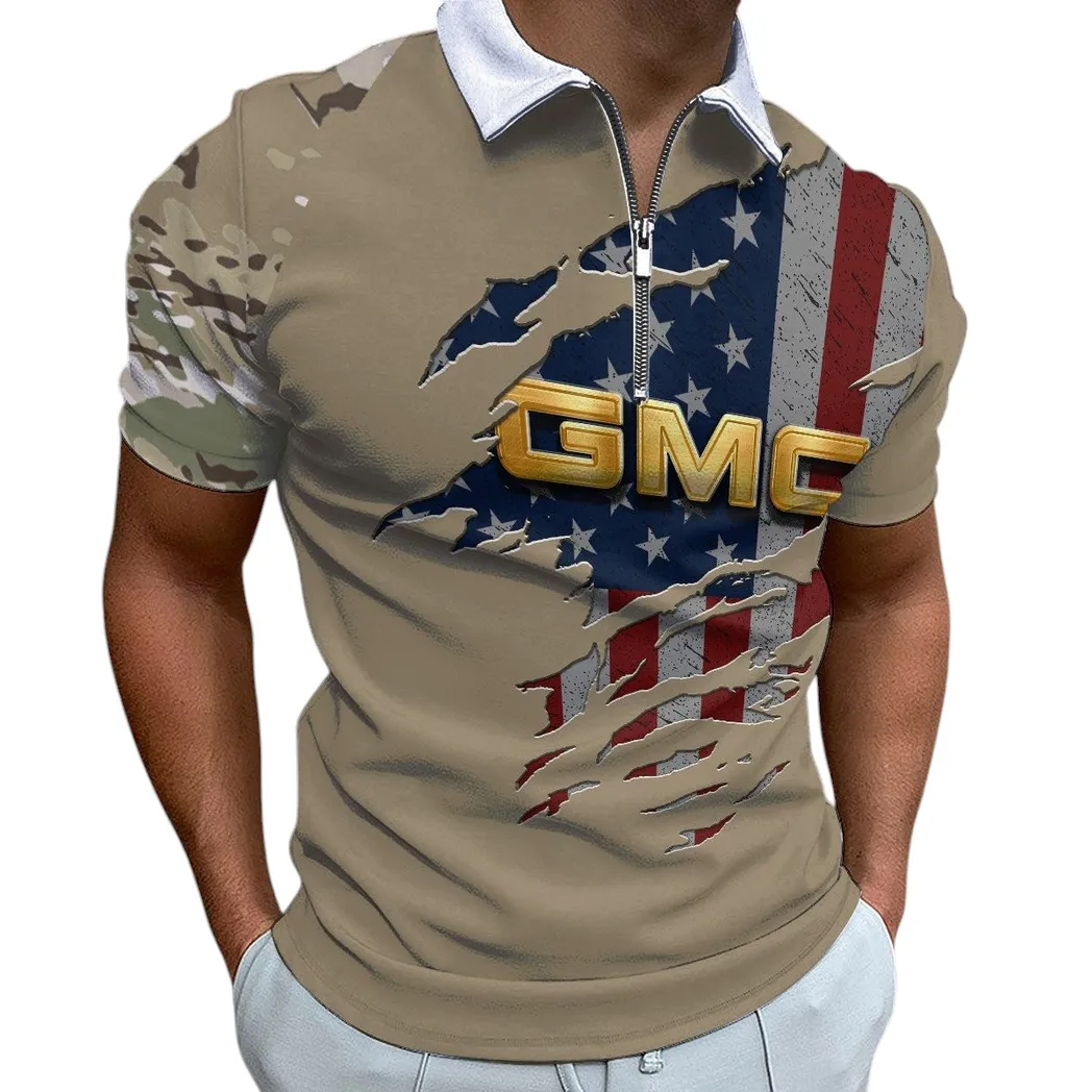 GMC Car Poloshirt mit Reißverschluss, Geschenk für GMC CAR Fan CAR340213033-1