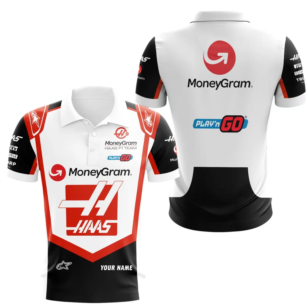 HAAS Polo Shirt, All Over Print Polo Shirt HAAS CAR41304142506