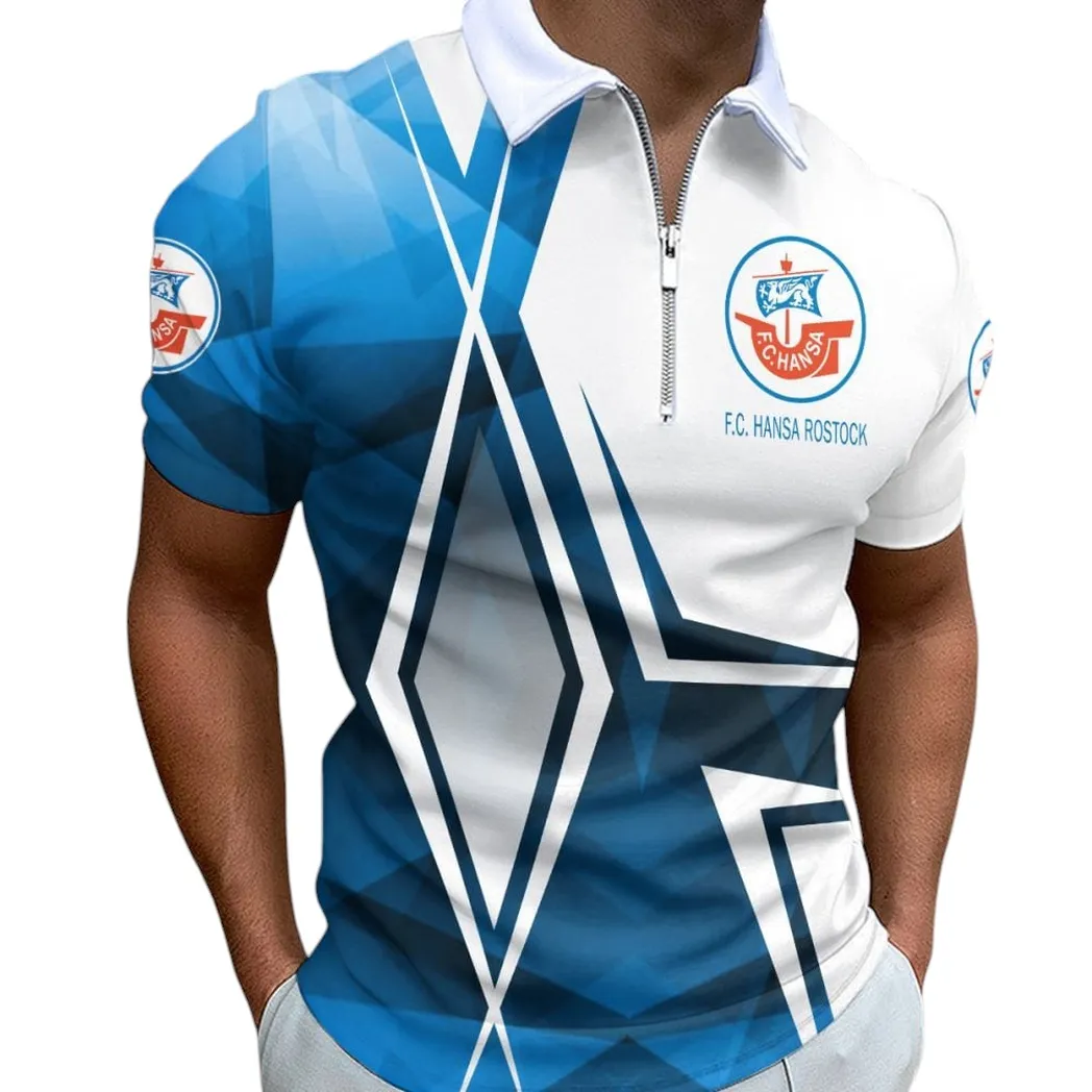 hansa rostock poloshirt mit reiverschluss fr mnner geschenk fr hansa rostock bde59052825793 0et6j